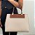 Bolsa Média Duo Off-White e Marrom - Imagem 1