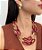 Maxi Colar Marsala com Correntes - Imagem 1