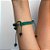 Pulseira Verde Escuro Regulável com Cristais - Imagem 2