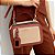 Bolsa Pequena Tipo Maleta Nude e Vermelho - Imagem 1