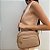 Bolsa Pequena Clássica Marrom e Nude - Imagem 1