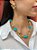 Colar Curto Banhado com Howlita Azul - Imagem 3