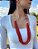 Maxi Colar Longo Vermelho - Imagem 1