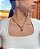 Colar Curto Nude com Gota em Ametista - Imagem 1