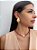 Colar em Cristais Vermelho e Pérola Central Estilo Boho - Imagem 4