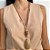 Colar Longo Nude com Gota em Resina Marrom - Imagem 1