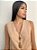 Colar Longo Nude com Gota em Resina Marrom - Imagem 2