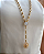 Colar Longo em Correntes e Cristais - Imagem 2