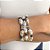 Maxi Pulseira com Pérolas tipo Boho e Olho de Gato - Imagem 3