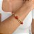Pulseira Banhada com Esferas em Jade Rubi - Imagem 2