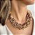 Colar Nude com Cascalho Marrom em Resina - Imagem 3
