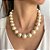 Colar Elegante em Maxi Pérolas - Imagem 1