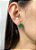 Brinco Verde Elegante Banhado com Verniz - Imagem 3