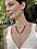 Conjunto Colar e Brinco em Jade Rubi - Imagem 1