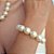 Pulseira Banhada Elegante em Pérolas - Imagem 1