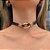 Choker Preta Entremeio Banhado - Imagem 3