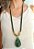 Colar Verde Longo Gota em Resina - Imagem 3