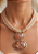 Colar Marrom Pingente Resina - Imagem 1