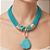 Maxi Colar Turquesa Howlita Azul - Imagem 1