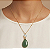 Colar Gota Jade Verde - Imagem 1