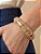 Bracelete Cromado Nude Resina - Imagem 1