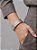 Bracelete Quadrado Martelado cor Prata - Imagem 1