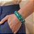 Bracelete Verde Cromado - Imagem 1