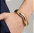 Bracelete Cromado Assimétrico - Imagem 1