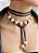 Choker Amarração Camurça e Pérolas - Imagem 1