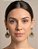 Brinco Elegante Banhado Cristais Verde - Imagem 2