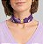 Colar Lenço Roxo e Passante Assimétrico - Imagem 1