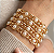 Pulseira Correntes e Pérolas ABS - Imagem 1