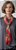 Colar Lenço Vermelho G com Passante Banhado - Imagem 3