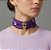 Colar Lenço Roxo P e Passante Oval - Imagem 1