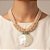 Maxi Colar Nude Abalone Redondo - Imagem 1