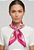 Colar Lenço Rosa Flores P com Passante - Imagem 3