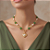 Colar Jade Verde e Pérolas - Imagem 1