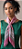 Colar Lenço Rosa G com Passante Banhado - Imagem 1