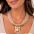 Maxi Colar Nude com Resina - Imagem 1