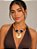 Maxi Colar Tricolor com Medalha - Imagem 2
