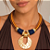 Maxi Colar Tricolor com Medalha - Imagem 1