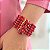 Maxi Pulseira Vermelha Cristais - Imagem 1