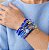 Maxi Pulseira Azul em Cristais - Imagem 1