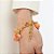 Pulseira Pingentes Howlita Laranja e Coral - Imagem 2