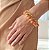 Pulseira Pingentes Howlita Laranja e Coral - Imagem 1