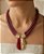 Maxi Colar Marsala Pingente Banhado - Imagem 1