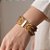 Pulseira Fecho de Imã Ágata Marrom Natural - Imagem 3