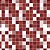 Papel de Parede Adesivo Pastilha Vermelho, Branco e Rosa - Imagem 1