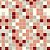 Papel de Parede Adesivo Pastilha Vermelho, Coral e Branco - Imagem 1