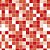 Papel de Parede Adesivo Pastilha Vermelho e Branco - Imagem 1